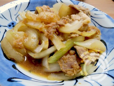 秋の味覚★梨入り生姜焼き